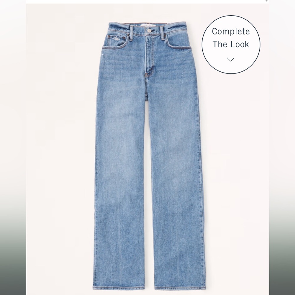 Abercrombie 90’s high rise relaxed jean